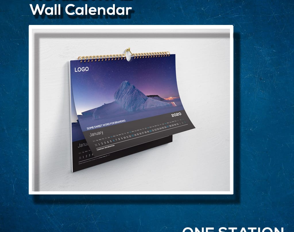 HORIZONTAL WALL CALENDAR