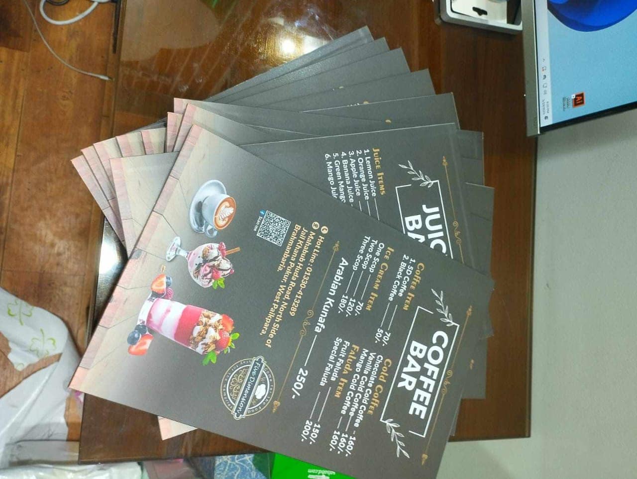 PVC Restaurant Menu
