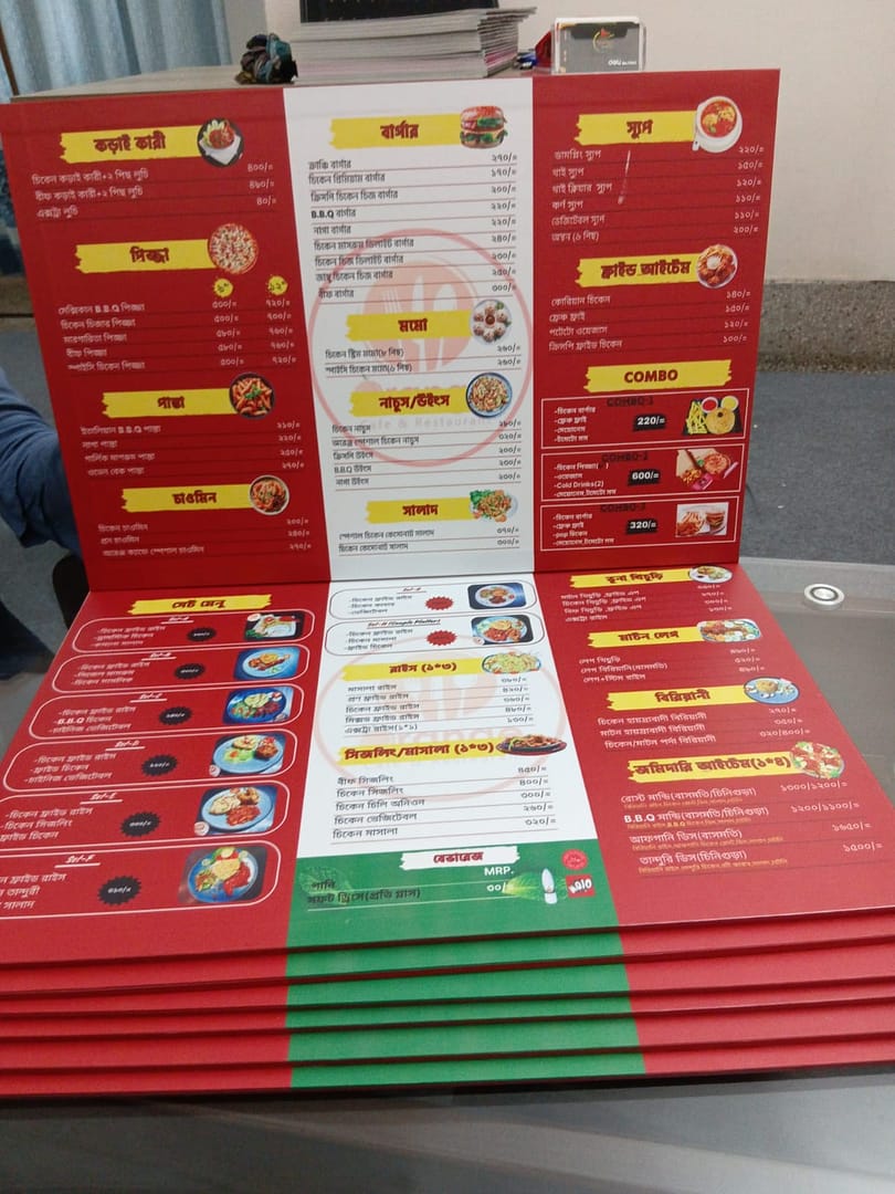 PVC Restaurant Menu - Image 6
